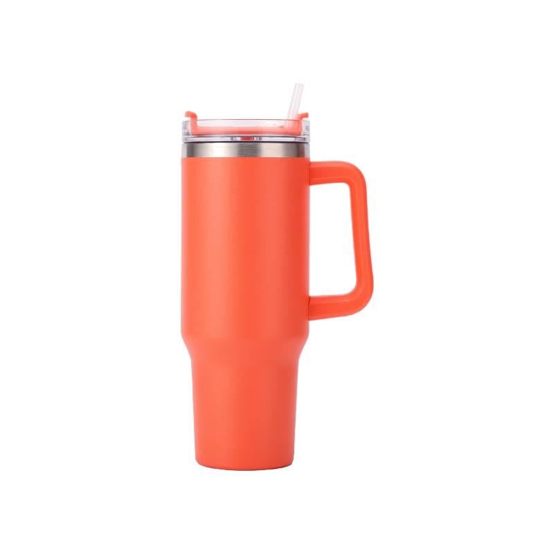 40 oz Stainless Steel Coffee Mug with Sipper Lid and Cup Holder Friendly - Image 1