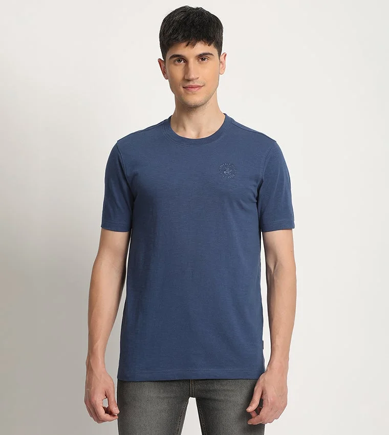 Beverly Hills Polo Club Classic Slub Knit Crew Neck T-Shirt