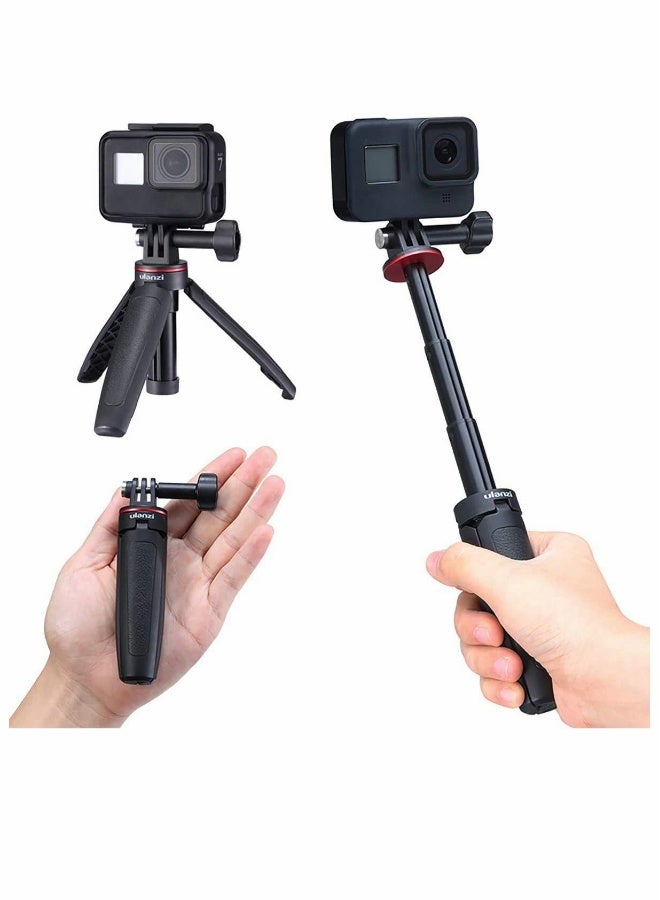Extendable Bluetooth Selfie Stick with Detachable Wireless Remote and Tripod, Selfie Stick Compatible with Gopro Hero 8/7/6/5 Black DJI Osmo Action Action Camera Accessory Kits - Image 1