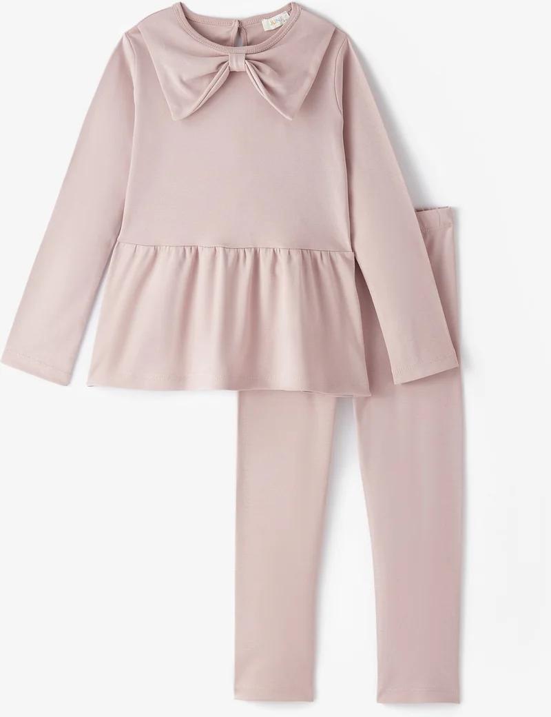 جون Girls Bow 2-Piece Bottom Top Set