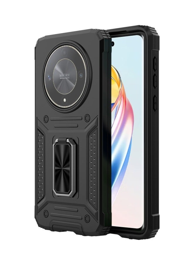 X-level Honor X9B 5g Case Cover with Ring Kickstand Stand Back Protective Armor Dual Layer Shockproof Anti-Scratch Cover Protector Car Mount Comfortable Touch shell Phone Holder Accessory for Honor X50 5g - Image 1