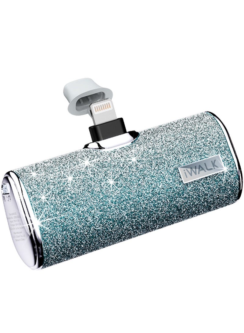 آيووك بنك الطاقة المحمول الصغير iWALK بنك الطاقة المحمول 4500 مللي أمبير/ساعة بنك الطاقة لايتينينج من النوع الماسي-الأزرق - Image 1