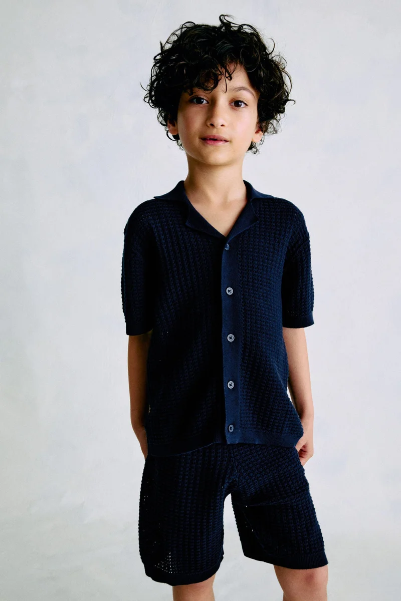 H&M 2-piece pointelle-knit cotton set