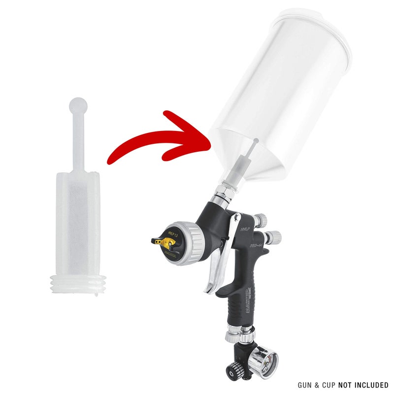 TCP Global TCP Global Disposable HVLP Gravity Spray Gun Filters Fine Mesh (Pack of 24) - Universal Size Fits Most Gravity Feed Spray Guns to Strain and Catch Dirt Particles in Paint Coatings, Auto  - Image 5
