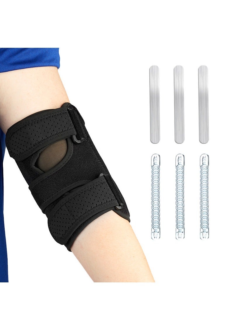 general Adjustable Elbow Aluminum Strip Fixation Support Belt Elbow Sprain Rehabilitation Splint Arm Protective Strap - Image 1