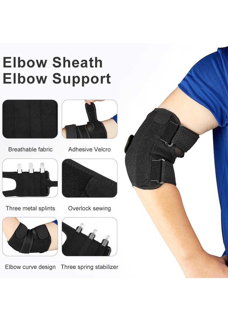 general Adjustable Elbow Aluminum Strip Fixation Support Belt Elbow Sprain Rehabilitation Splint Arm Protective Strap - Image 4