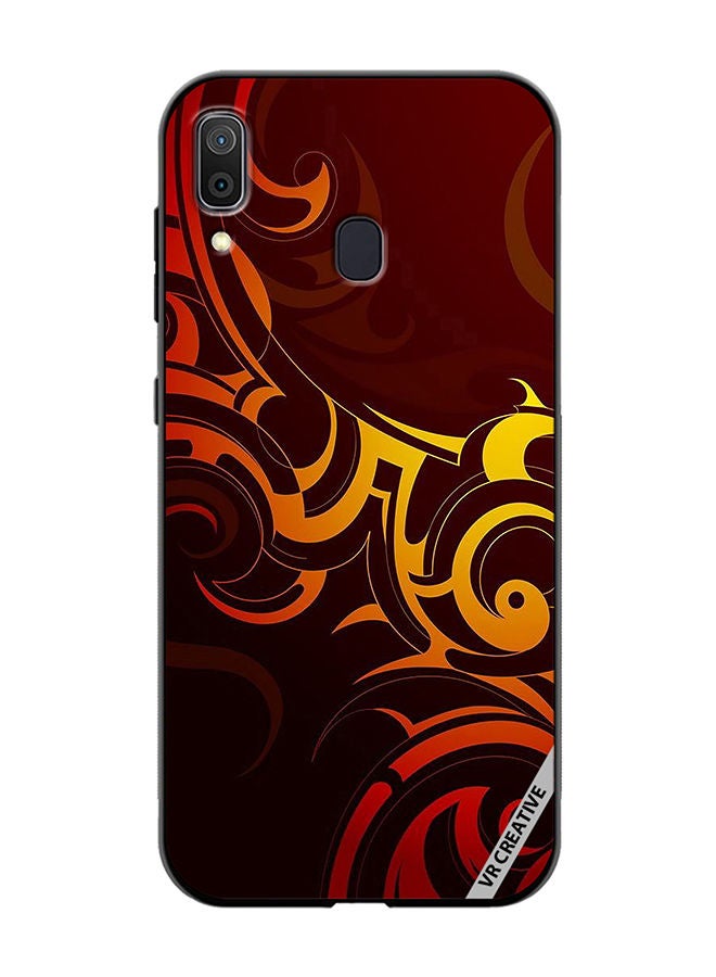 VR CREATIVE Protective Case Cover For Samsung Galaxy A30 Superman Tattoo Background Design Multicolour - Image 1