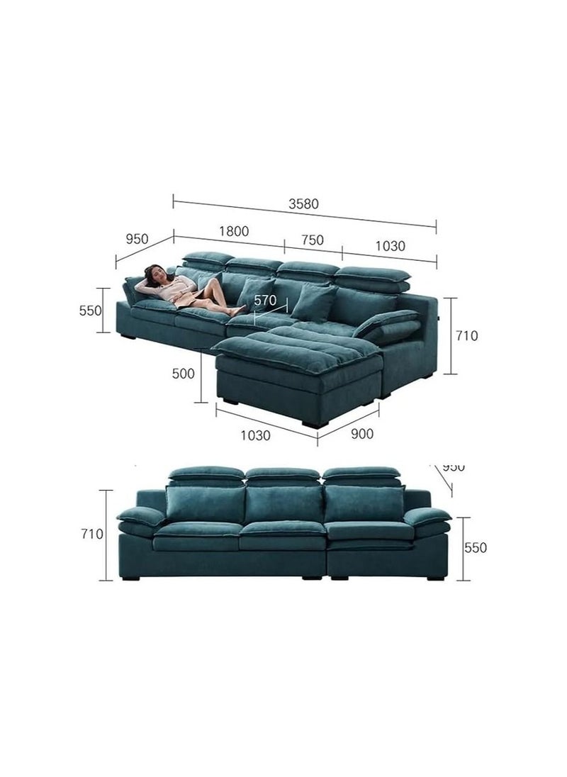 Generic Modern Luxury Fabric Combination Living Room Family sofa  - Image 3