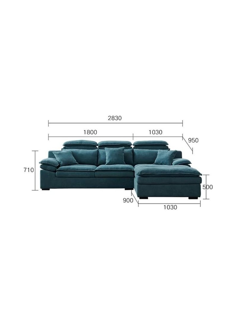 Generic Modern Luxury Fabric Combination Living Room Family sofa  - Image 2