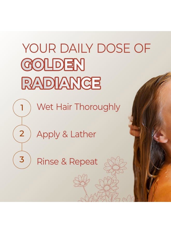 Manzanilla Grisi Grisi Manzanilla Gold Extra Lightening Shampoo with Chamomile Extract & Turmericfor Naturally Brighter, Soft & Luminous Hair | Extra Lightening Formula for Radiant Blonde Shine – 13.5 Fl Oz | 2-Pack - Image 3