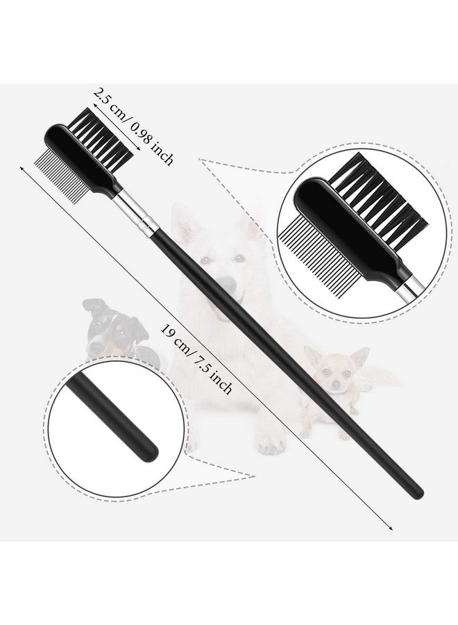 Mudder 6 Pieces Dog Grooming Comb  DoubleSided, Multipurpose Tool For Removing Tear Stains, Crust, Mucus, And Fleas From Small Pets Like Cats And Puppies - Image 2