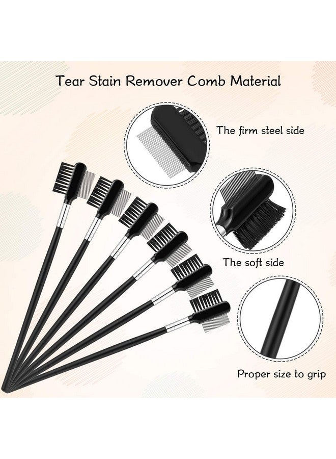 Mudder 6 Pieces Dog Grooming Comb  DoubleSided, Multipurpose Tool For Removing Tear Stains, Crust, Mucus, And Fleas From Small Pets Like Cats And Puppies - Image 5