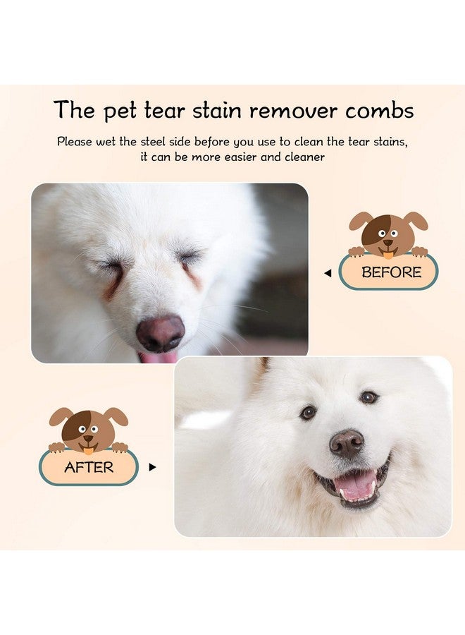 Mudder 6 Pieces Dog Grooming Comb  DoubleSided, Multipurpose Tool For Removing Tear Stains, Crust, Mucus, And Fleas From Small Pets Like Cats And Puppies - Image 3