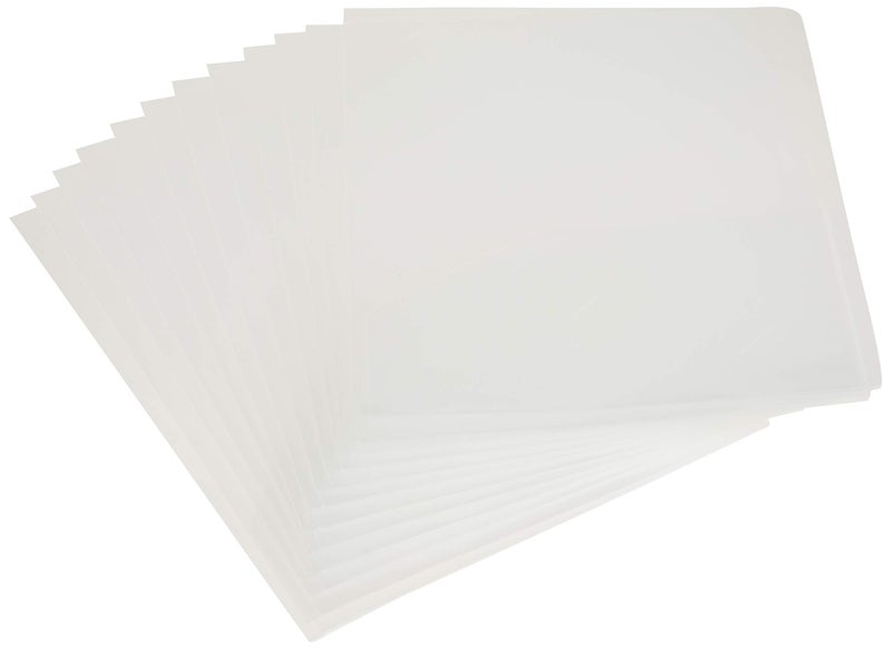 Filexec 2-Pocket Folder, Business Card Die-Cut, Translucent Clear (Pack of 12) (50116-31213) - Image 2