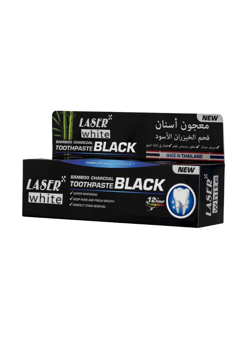 LASER WHITE - Charcoal Bad Breath Eliminator Whitening Toothpaste 100g - Image 1