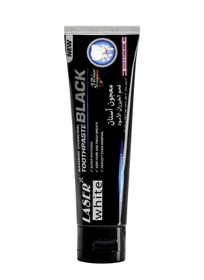 LASER WHITE - Charcoal Bad Breath Eliminator Whitening Toothpaste 100g - Image 1