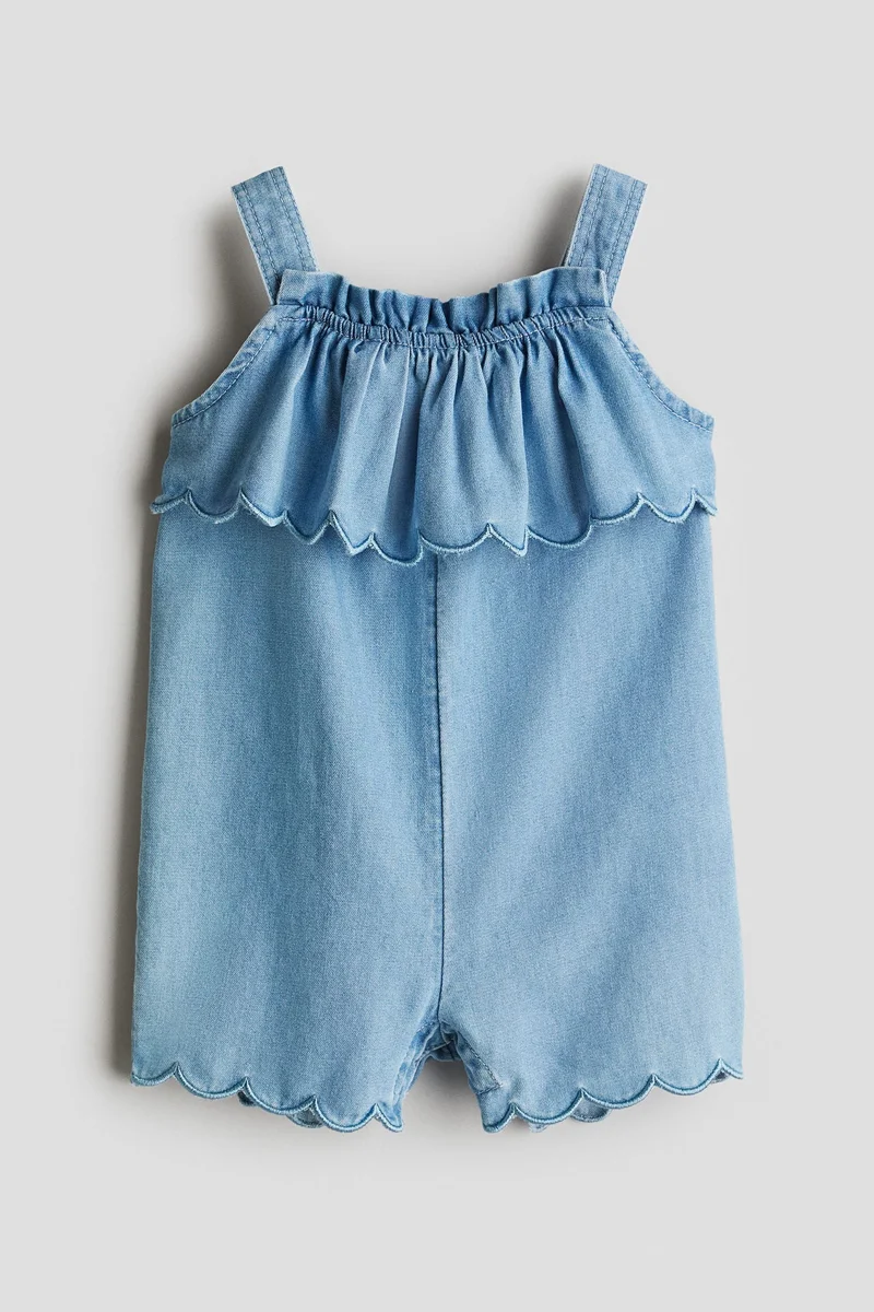 اتش اند ام Scalloped romper suit