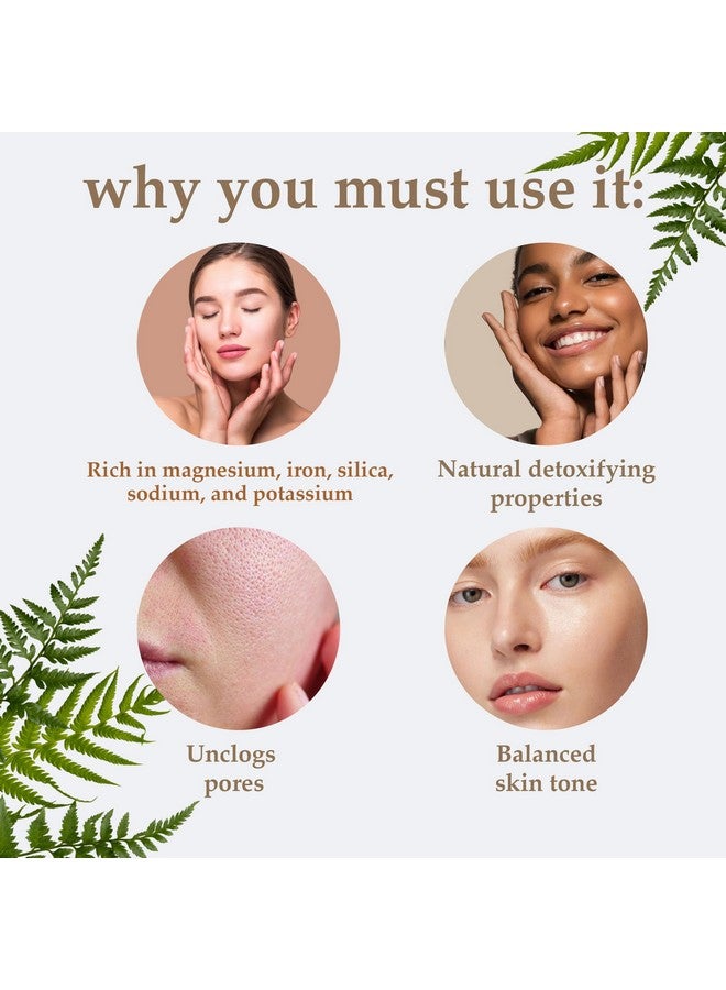 minature Moroccan Rhassoul Clay (Nude) Powder For Skin Care Mask & Hair Cleanser| 227G(8Oz) - Image 4