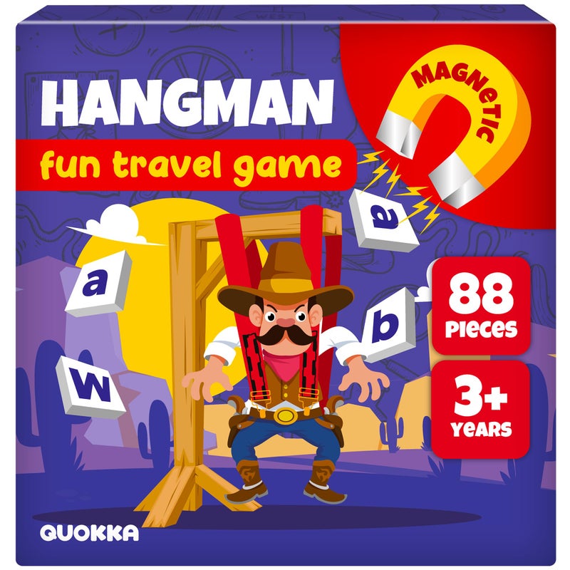 quokka QUOKKA Magnet Game for Kids 3-5 - Hangman Game Kids Ages 4-8 - Travel I Road Trip I Plane I Car Ride - Magnetic Toddler Travel Toys  - Image 1