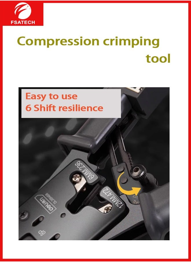 FSATECH Multifunction crimping tool with lan cable tester  - Image 3