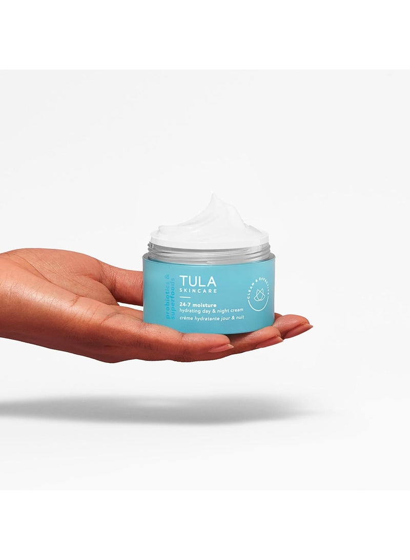 TULA Skin Care 24-7 Hydrating Day & Night Cream - Nourishing Moisturizer for Face, Maintain Skin Balance & Improve Skin Smoothness, Contains Watermelon & Apple Extract - Image 3