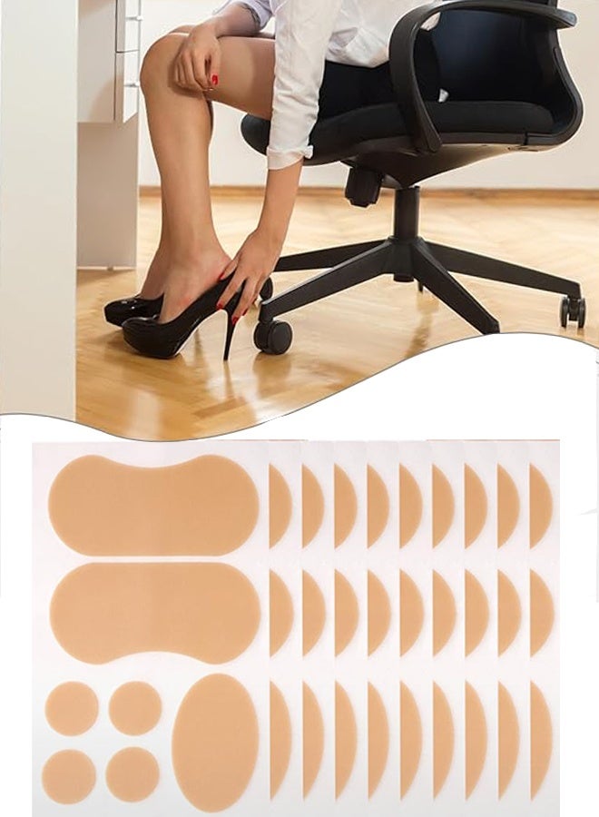 KANGLI 70Pcs Heel Anti-Wear Stickers for Foot Protection, Blister Prevention Tape for Sensitive Skin, Self-Adhesive Pads for Heels, Toes, and Shoes, Multipurpose Friction Relief Patches (10 Sheets) - Image 1