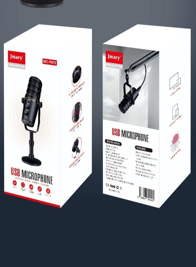 JMARY MC-PW12 USB Desktop Condenser Microphone - Image 1