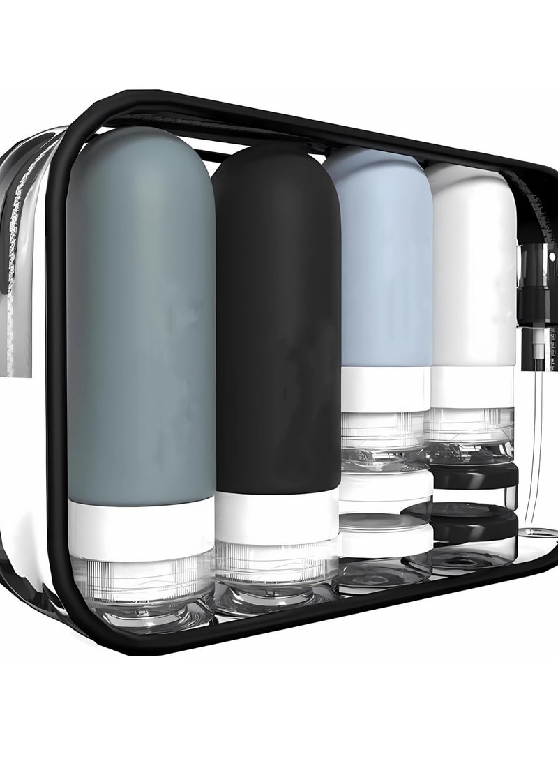 general Travel Bottles for Toiletries,TSA Approved 3.3oz Size LeakProof Silicone Toiletry Containers for Shampoo, Conditioner,Easy to Squeeze，Portable Travel Essentials for Lotion  - Image 1