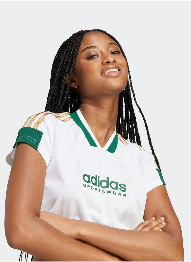 Adidas Tiro 3 Stripe Cropped Jersey