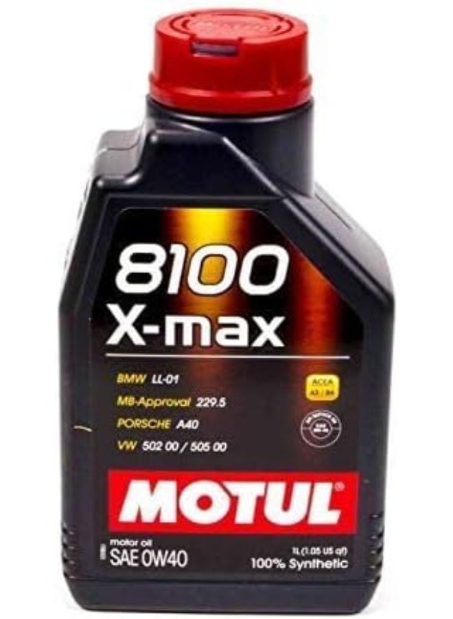 Motul 8100 X-Max 0W-40 Synthetic Motor Oil - 1 Liter - Image 2