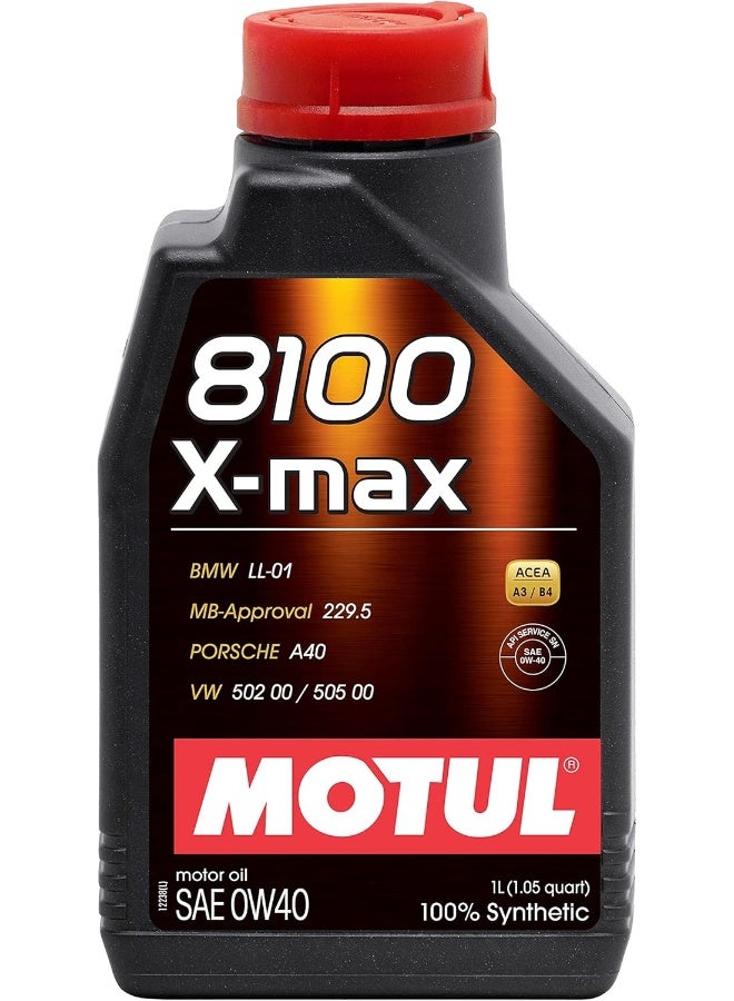 Motul 8100 X-Max 0W-40 Synthetic Motor Oil - 1 Liter - Image 3