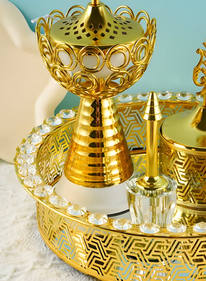Bakhoor BoSidin Elegant Design Incense Burner Set Arabic Oud Holder for Home and Office Fragrance - Image 2