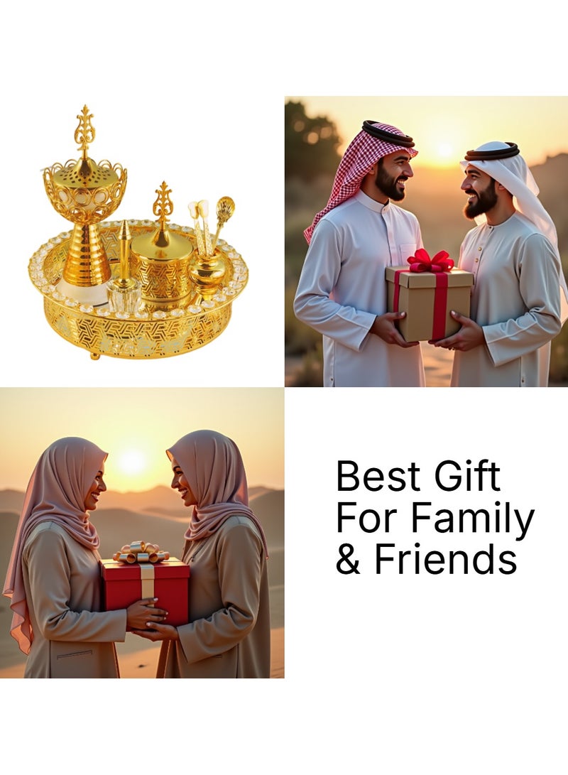 Bakhoor BoSidin Elegant Design Incense Burner Set Arabic Oud Holder for Home and Office Fragrance - Image 5