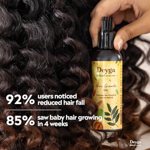 Deyga Hair Growth Oil (100ml) | Promotes Hair Growth & Reduces Hair Fall | Repairs Damage | With Hibiscus, Rosemary & Bhringaraj - Image 5