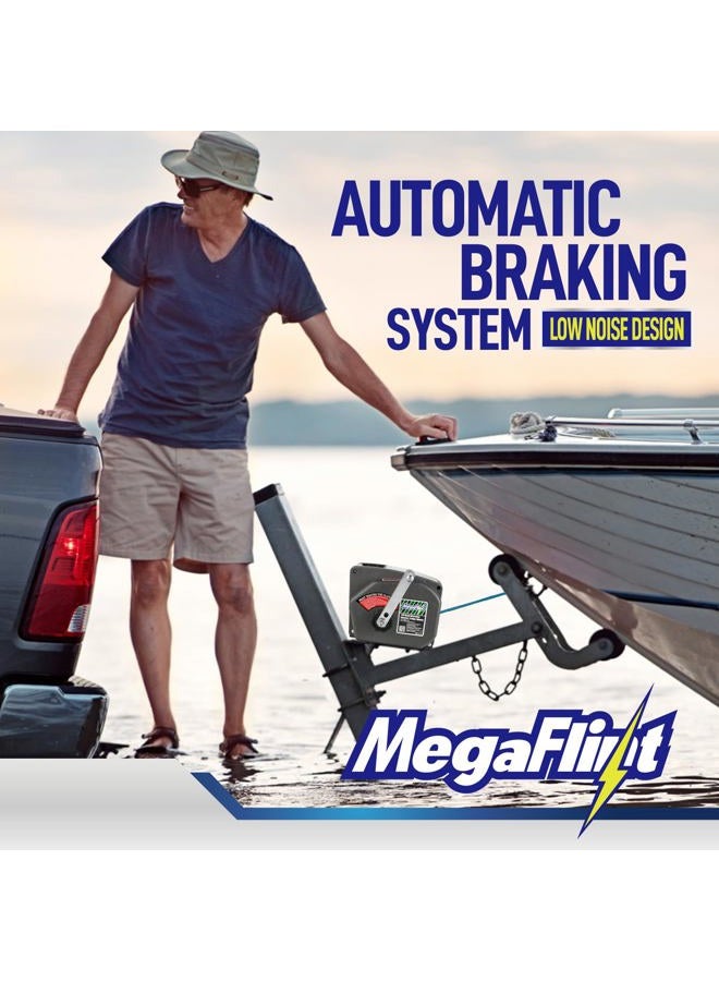 Megaflint Trailer winch,Reversible electric Winch, for boats up to 6000 lbs.12V DC,Power-in, Power-out, and Freewheel operations,30% higher winching power than regular 6000 lbs winch. - Image 5