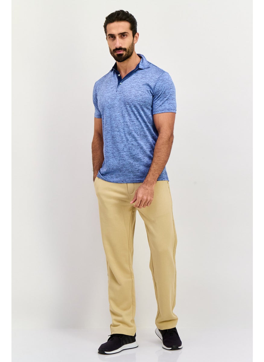 Tailorbyrd Men Sportswear Fit Short Sleeve Training  Polo Shirt, Blue  - Image 2