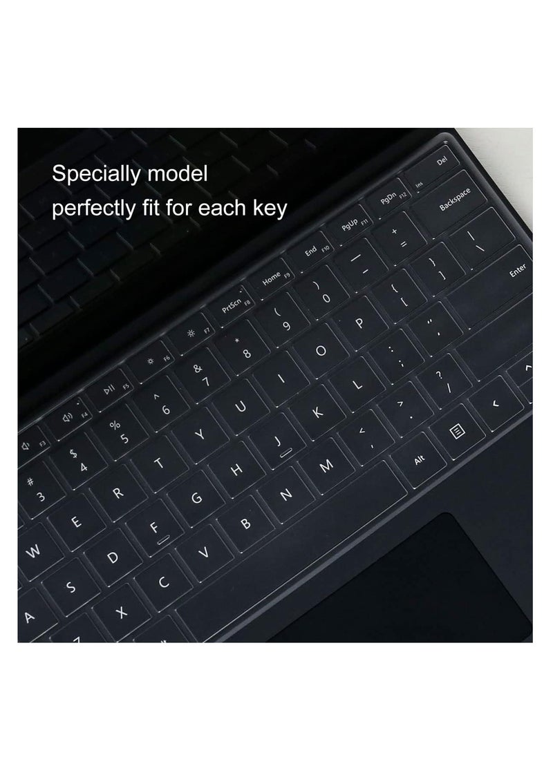 Keyboard Cover Protector for Microsoft 2024 Surface Pro (11th Edition Copilot+ PC)/ Pro 9/ Pro 8/ Pro X, US English Layout, Ultra Thin Protective High Transparency TPU Keyboard Skin Film  - Image 4