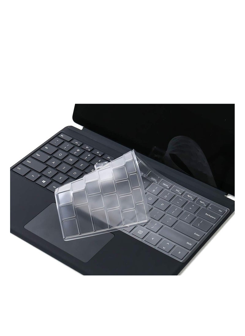 Keyboard Cover Protector for Microsoft 2024 Surface Pro (11th Edition Copilot+ PC)/ Pro 9/ Pro 8/ Pro X, US English Layout, Ultra Thin Protective High Transparency TPU Keyboard Skin Film  - Image 1