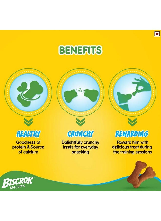 Pedigree - Biscrok Biscuits Dog Treats (Above 4 Months), Chicken Flavor, 900G Pack - Image 1