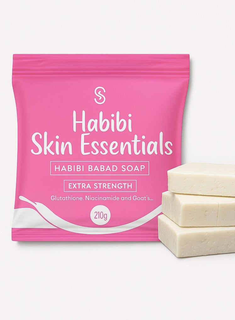 HABIBI صابون حبيبي باباد - تبييض وترطيب قوي إضافي (210 جرام) - Image 1