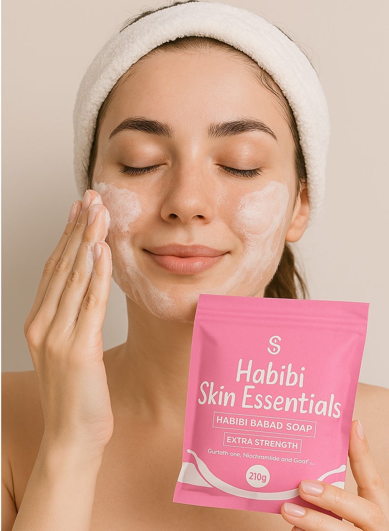 HABIBI صابون حبيبي باباد - تبييض وترطيب قوي إضافي (210 جرام) - Image 2