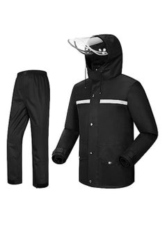 Rain Suit Jacket & Trouser Suit Raincoat for Men & Women Outdoor All-Sport Waterproof Breathable Anti-storm