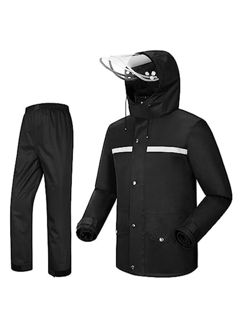 Generic - Rain Suit Jacket & Trouser Suit Raincoat for Men & Women Outdoor All-Sport Waterproof Breathable Anti-storm - Image 1
