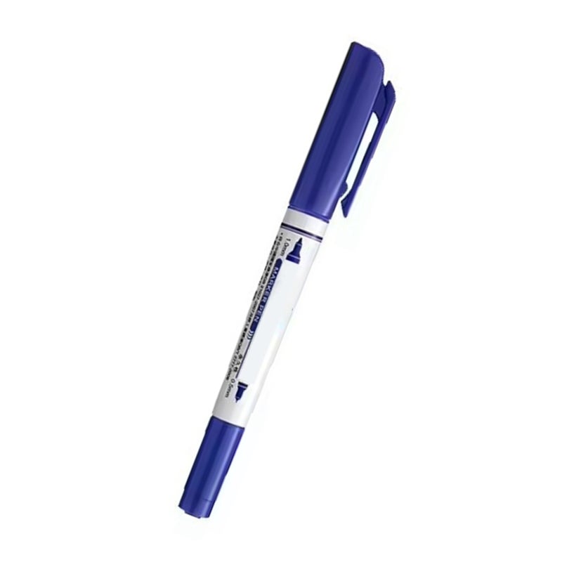 Oil Based Paint Marker 15cm X 2cm X 1cm Blue - Dual Tip Design Smooth Consistent Ink Flow Multi Purpose Marker for Art Projects Office Study - Image 4