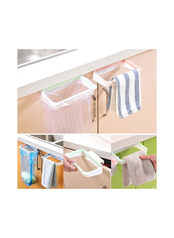 NIBEMINENT Trash Garbage Bag Holder Green/White - Image 3