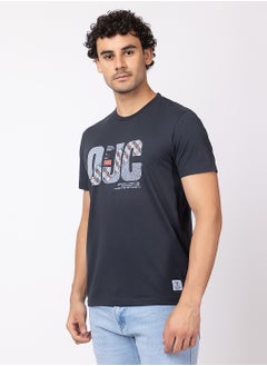 OCTAVE Octave Men's Solid Color Cotton with Spandex T-shirt,Charcol  - Image 4
