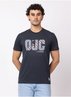 OCTAVE Octave Men's Solid Color Cotton with Spandex T-shirt,Charcol  - Image 5