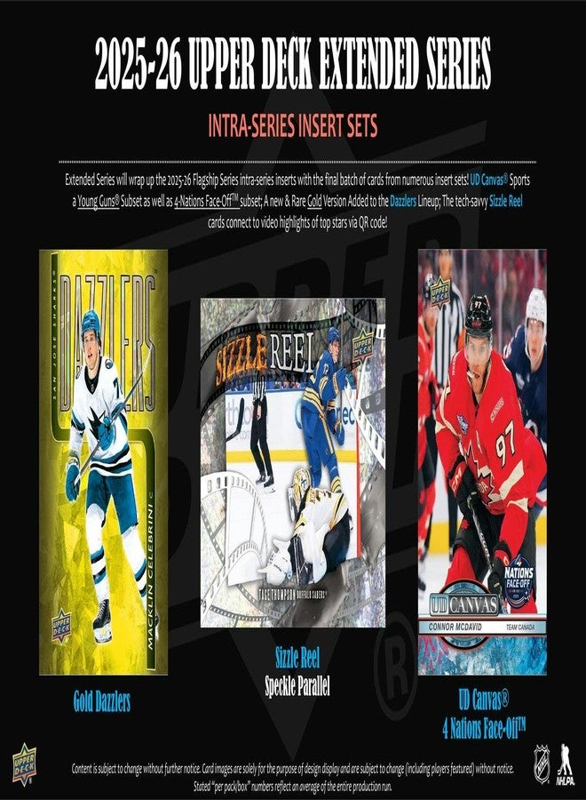 Upper Deck 2025-26 Extended Series Hockey Blaster Box - Image 4