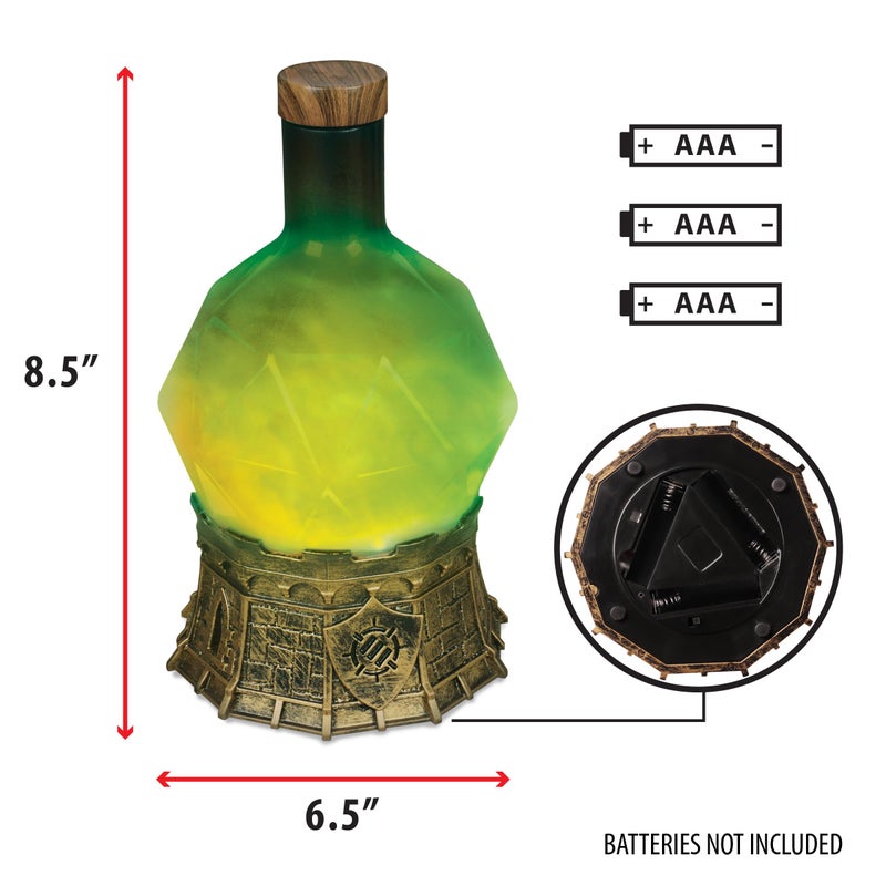 إنهانس تعزيز ضوء جرعة الساحرات في الألعاب مع دوامة بروز برو - زجاجة زجاجة مزاجية دعامة لللحفة ألعاب الغمر ديكور مكتب - لينة متوهجة جرعة (إكسير الأخضر) - Image 2
