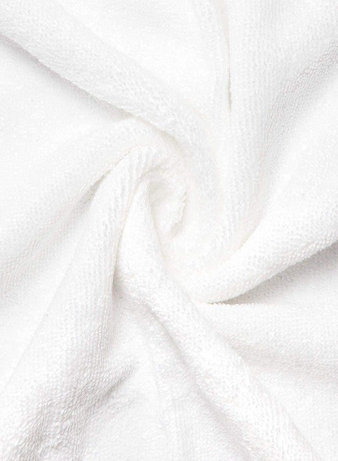 Space Fly SILVERLINE Love Touch Very Soft Fresh Loom 500 GSM 100% Cotton Towel Hanky, Face Towel for Women,10x10 Inch Handkerchiefs (Solid White_5 Pieces) - Image 5